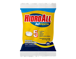 Pastilha hcl Penta Hidroall - Tricloro - 5 Funções