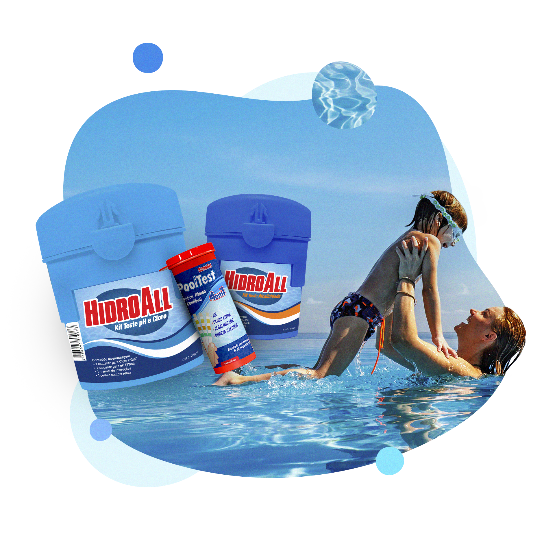 Toda a linha de Kits de Teste da HidroAll
